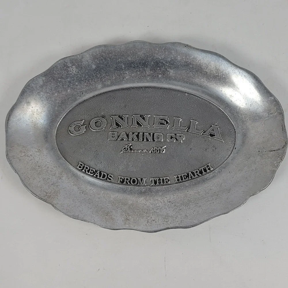 Pewtarex Gonnella Baking Co Breads From The Hearth Metal Bread Tray Platter 12in
